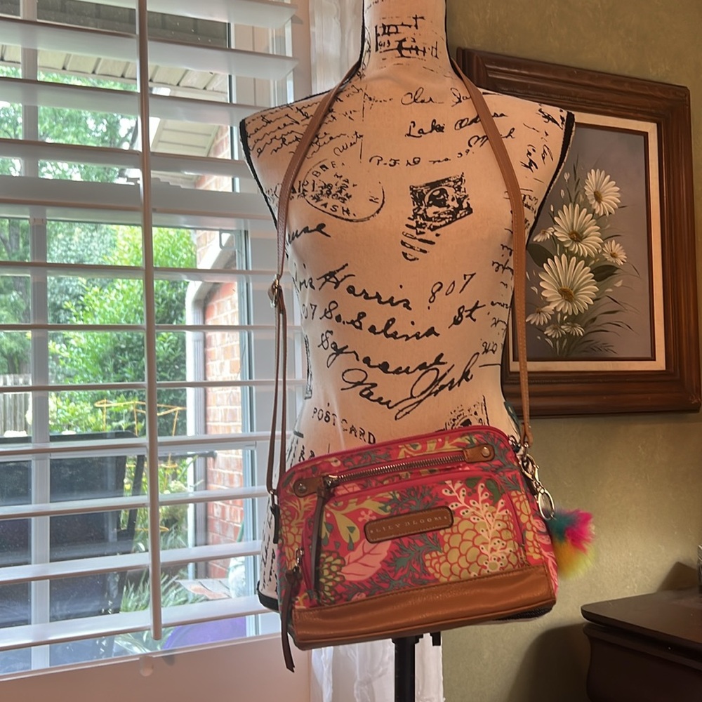 Cute & stylish Lily Bloom small crossbody, made from recycled plastic bottles.